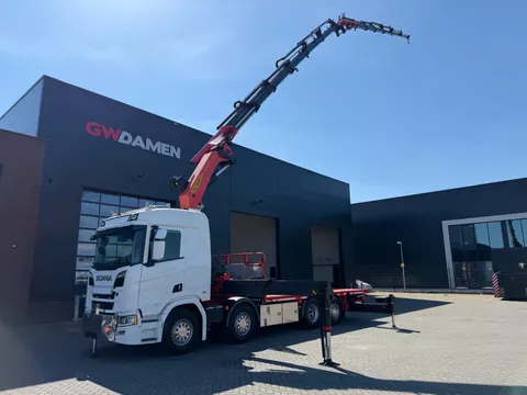 Scania R R580 V8 8x2 Trekker/Bakwagen Palfinger PK 78002+ Fly jib