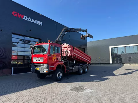 MAN TGA 26.360 6x6 Kipper/ Hiab 144 E-2 HiPro Euro 5
