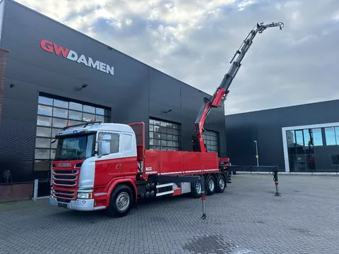 Scania G G490 8x4 Tridem + Fassi F820 RA + Fly jib Euro 6