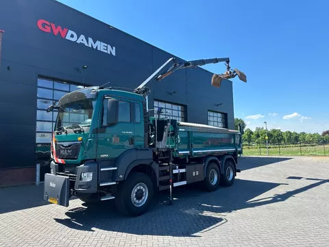 MAN TGS 26.360 6x6 Kipper 3 zijdige Kipper/ Z-Kraan Euro 6