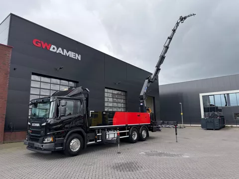 Scania P P370 XT 6x2 HMF 3220-K6+Fly jib FJ600-K3 Euro 6D